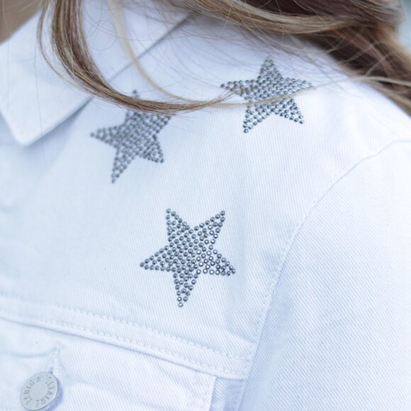 NWT - Zadig & Voltaire Kioki Multi Strass Jacket WHITE SHCA3404F✨ - Picture 6 of 13